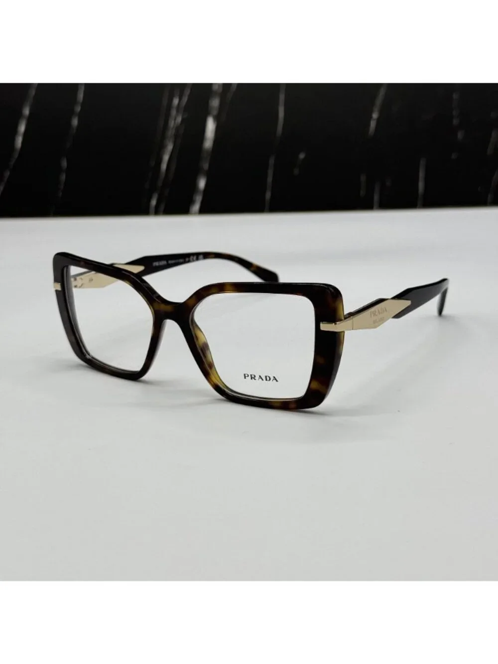 NWT Prada PR03ZV 2AU1O1 Havana Brown Butterfly Women Eyeglasses PR 03ZV